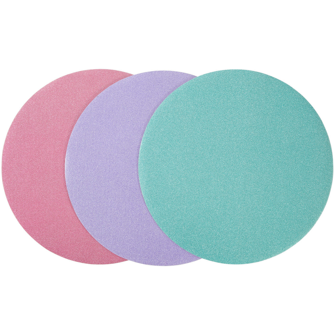 Cake Boards Assorted Glitter 12in 3pk