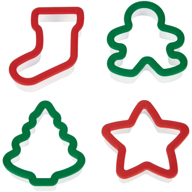 Holiday Grippy Cutter Set 4pc