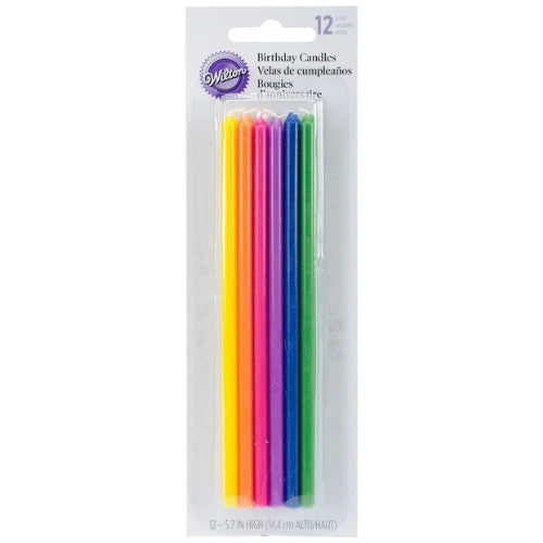 Candles - Long Multicolour 12pk