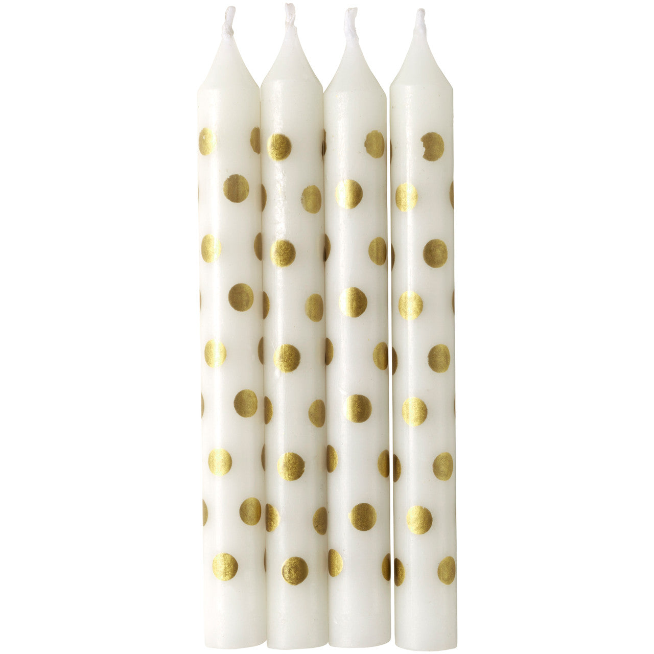 Candles- Gold Dot 12pk