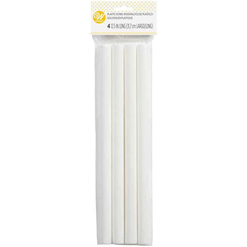 Plastic Dowel Rods 4pk