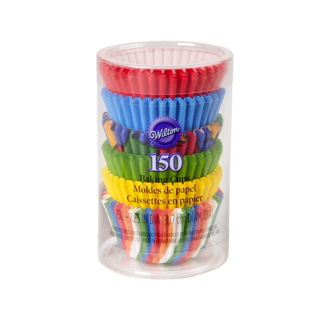 Mini Baking Cups- Primary Multi 150ct