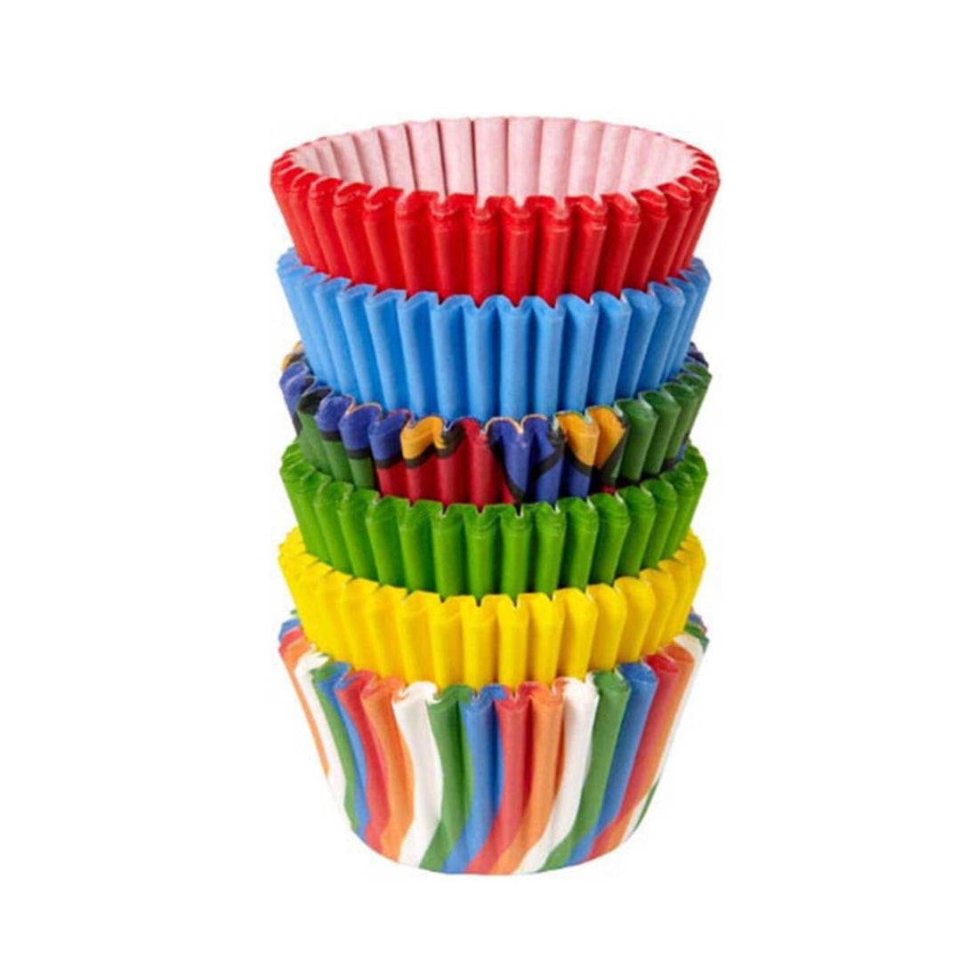 Mini Baking Cups- Primary Multi 150ct