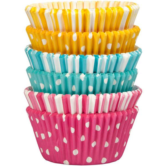 Std Baking Cups- Dots and Stripes 150ct