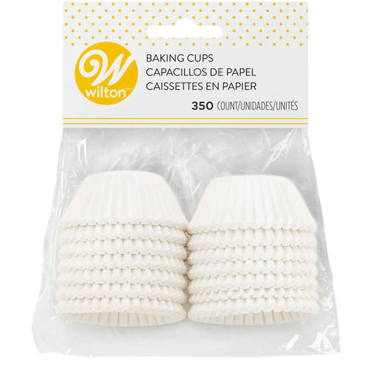 Mini Baking Cups- White 350pk