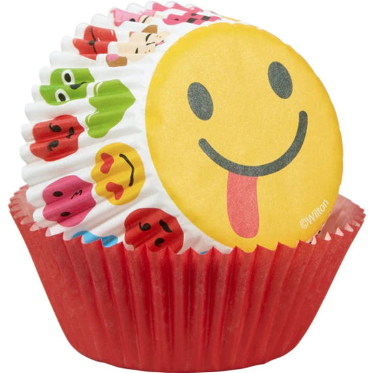 Std Baking Cups- Smiling Emoji 75ct