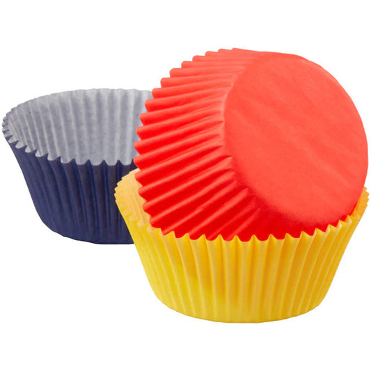 Std Baking Cups- Primary Colours 75ct