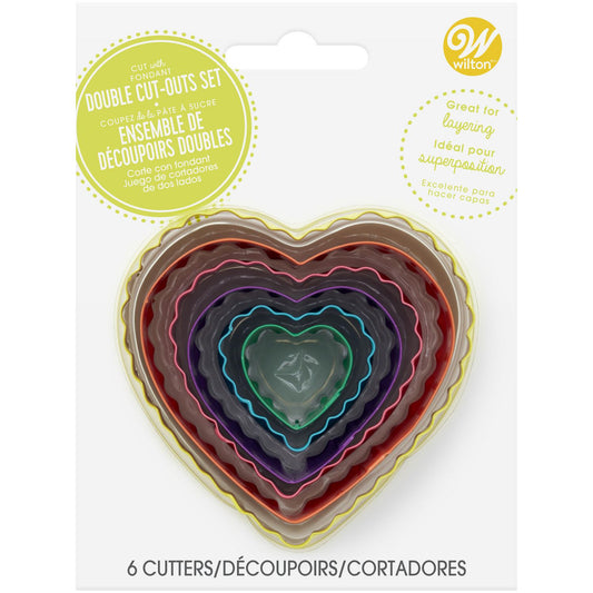 Fondant Cut-Out Set 6pc- Heart