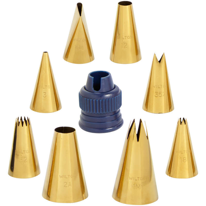 Navy & Gold Decorating Tip Set