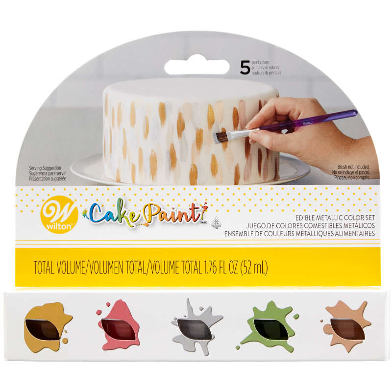 Cake Paint Set - Metallic