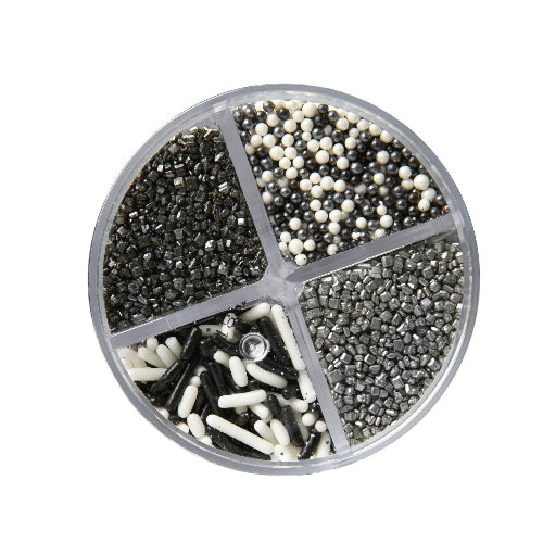 Pearlised Sprinkles 4 Cell - Silver