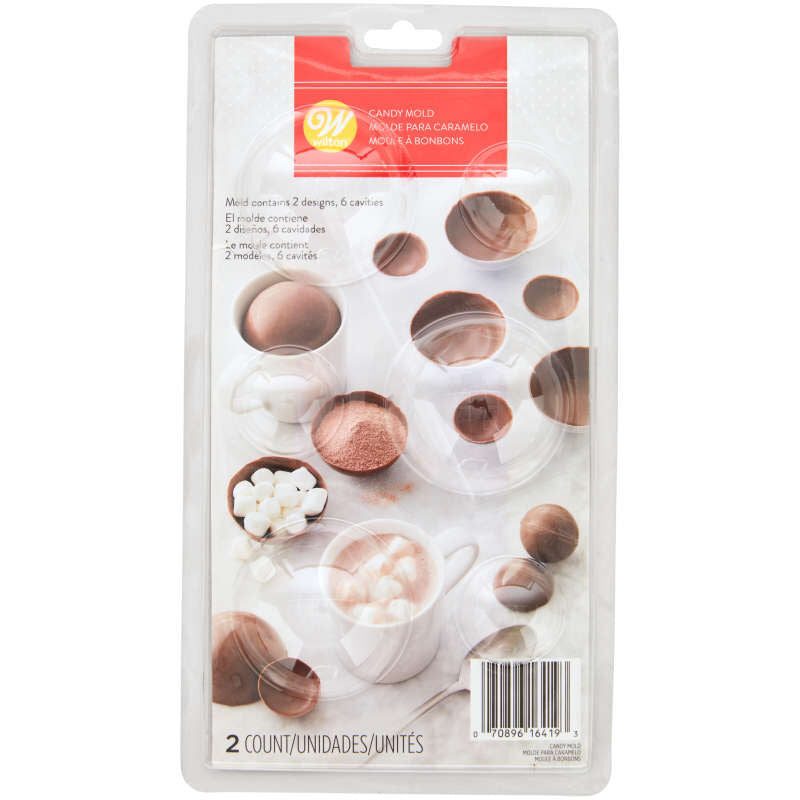 Choc Bomb Sphere Candy Mould 2pc