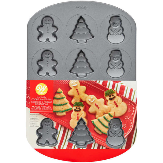 Cookie Pan Xmas 12 cavity