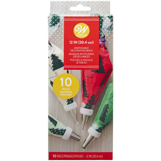 Decorating Bags Xmas Tree 12in 10ct