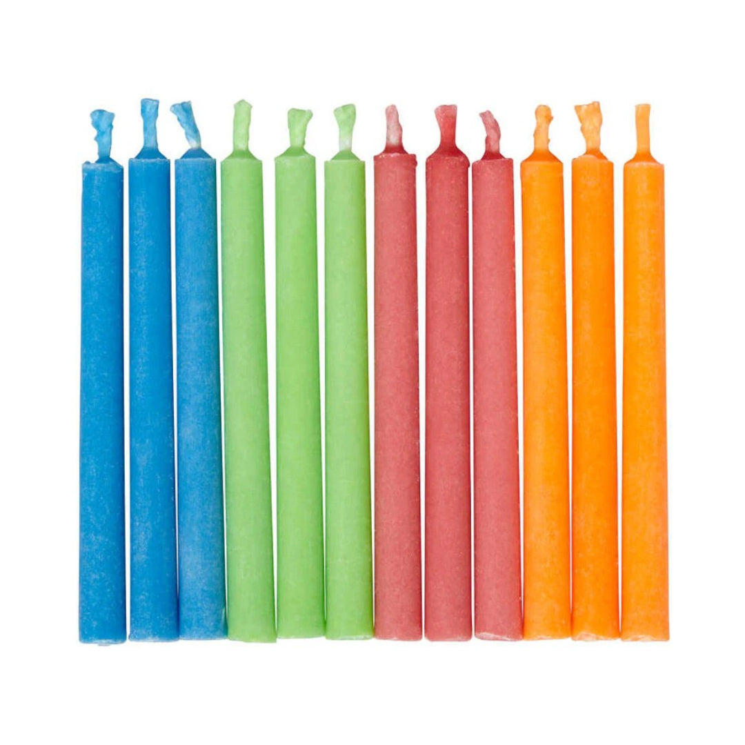 Colour Flame Candles 12pk