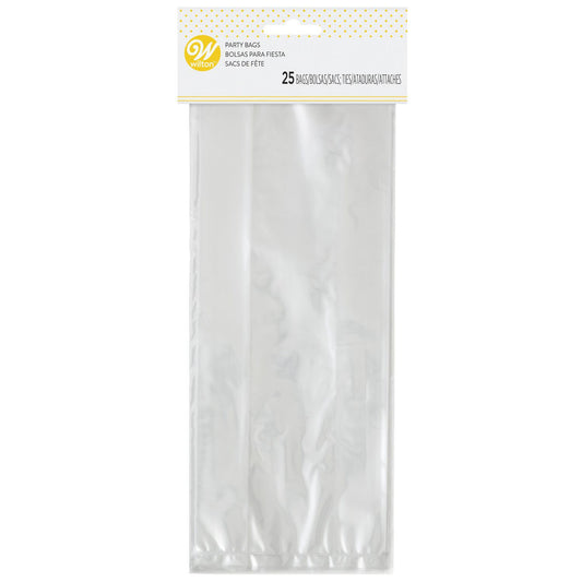 Clear Bags w Ties 25pk