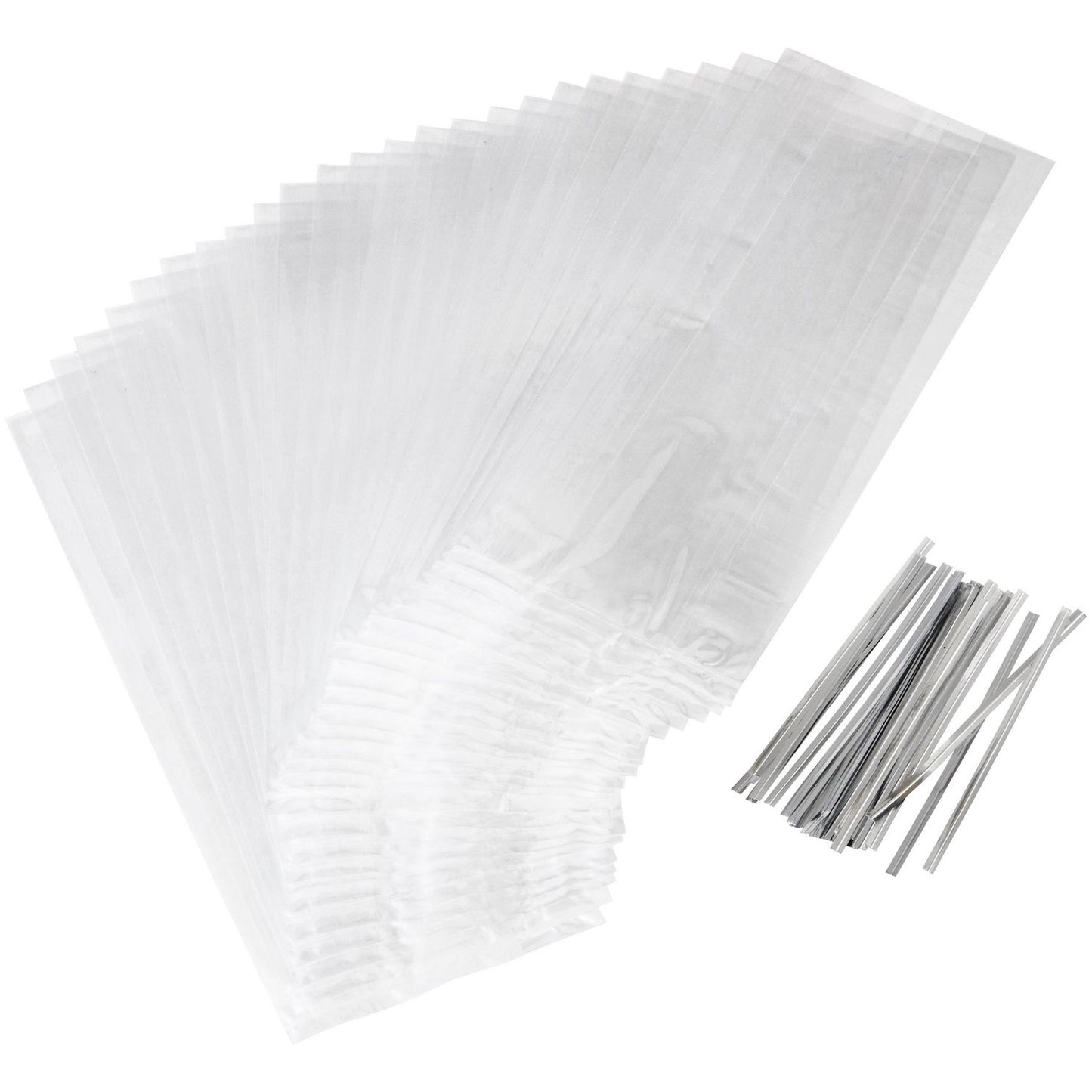 Clear Bags w Ties 25pk