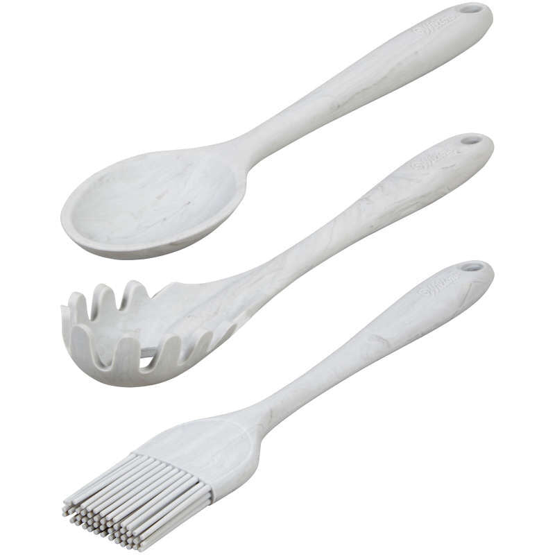 Marbled Silicone Utensil Set 6pc