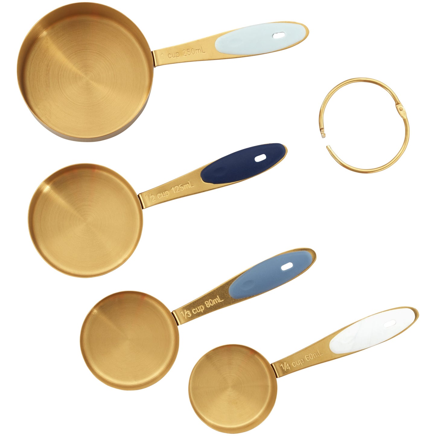 Gold Measuring Cup Set 4pc