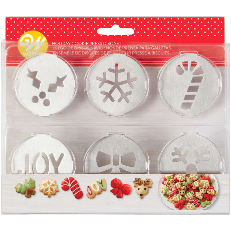 Cookie Press Disc Set Xmas 6pc