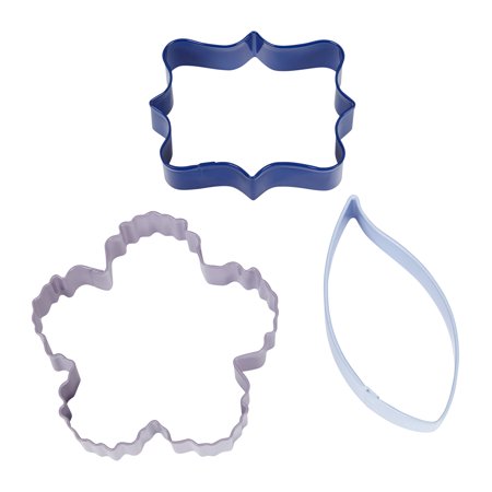 Cookie Cutter Set - Floral Plaque 3pc