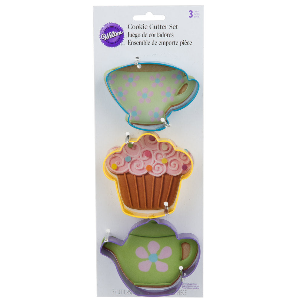 Cookie Cutter Set -Tea Party 3pc