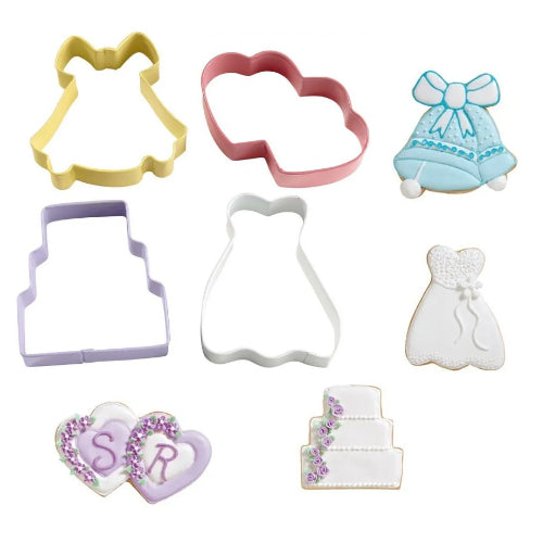 Cookie Cutter Set-  Wedding 4pc