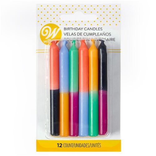 Candles- Colour Block 12ct