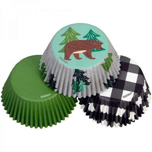 Std Baking Cups- Bear & Tree 75ct