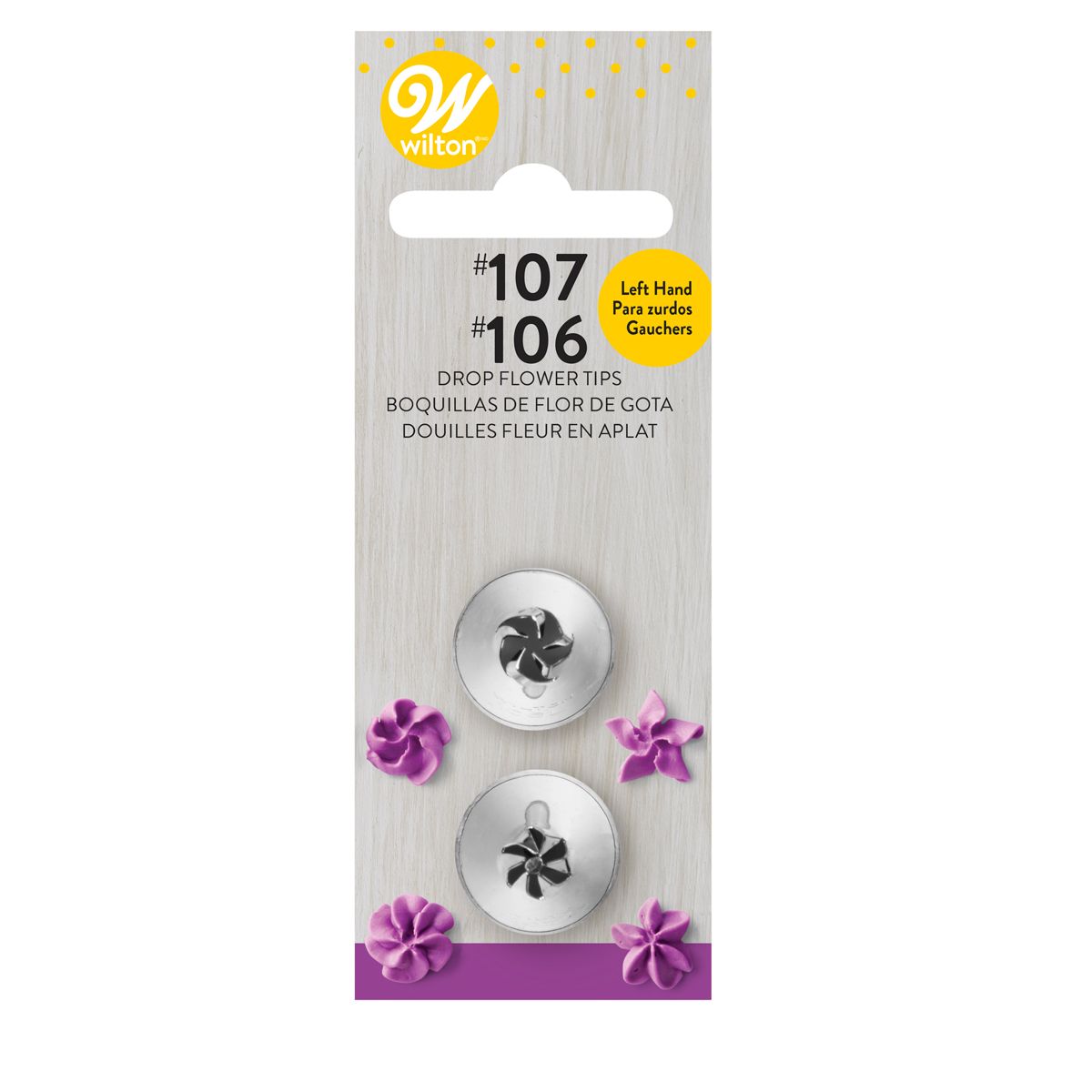 Left Hand Drop Flower Tip Set 2pk