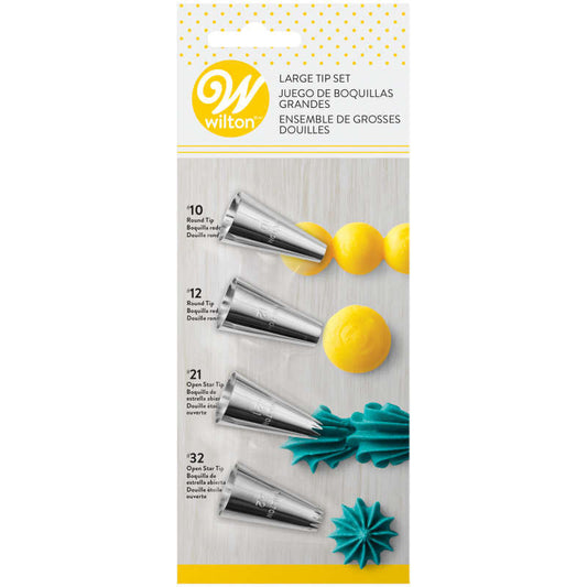 Large Icing Tip Set 4pc