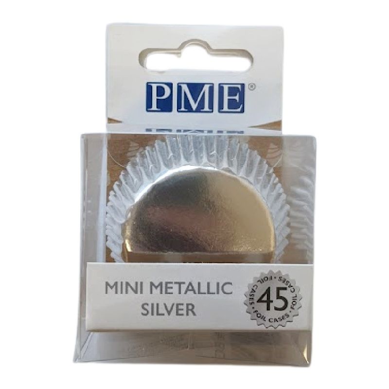 Baking Cases Mini -Silver 45pk