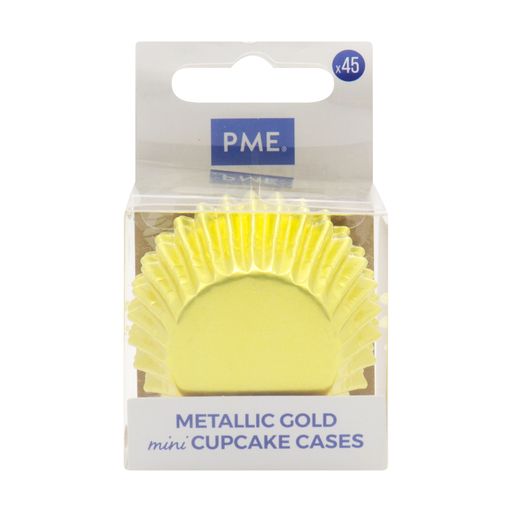 Baking Cases Mini -Gold 45pk