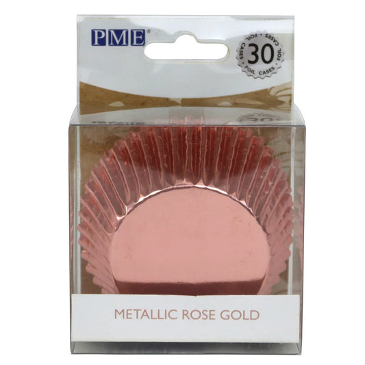 Cupcake Cases Foil- Metallic Rose Gold