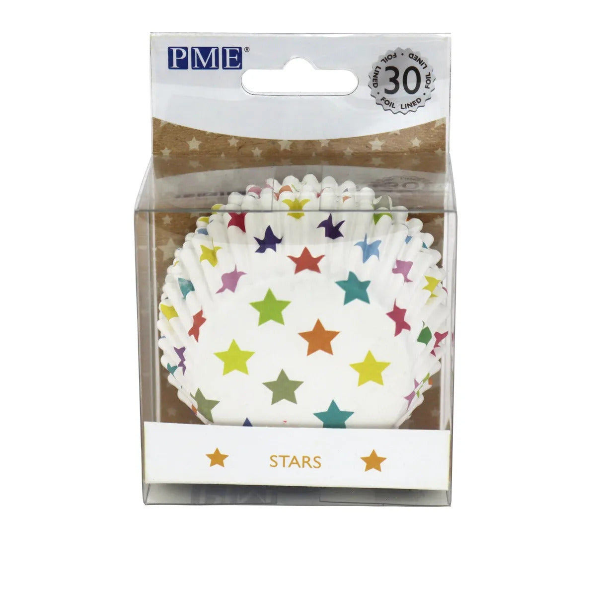 Cupcake Cases Foil Lined - Stars 30pk