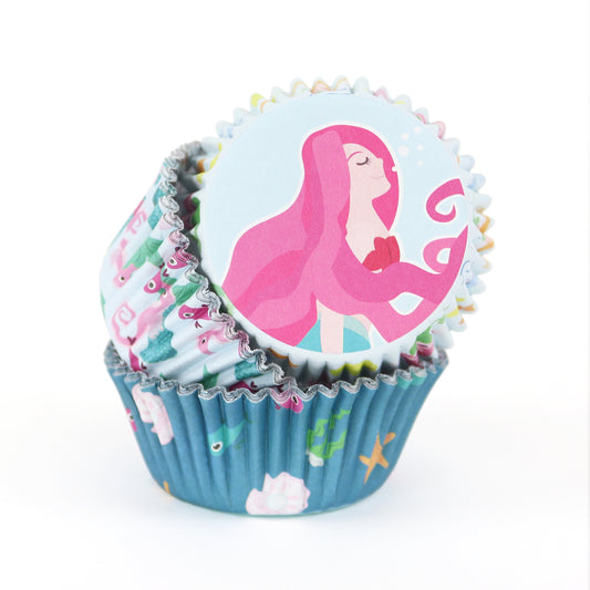 Cupcake Cases - Mermaid 60pk