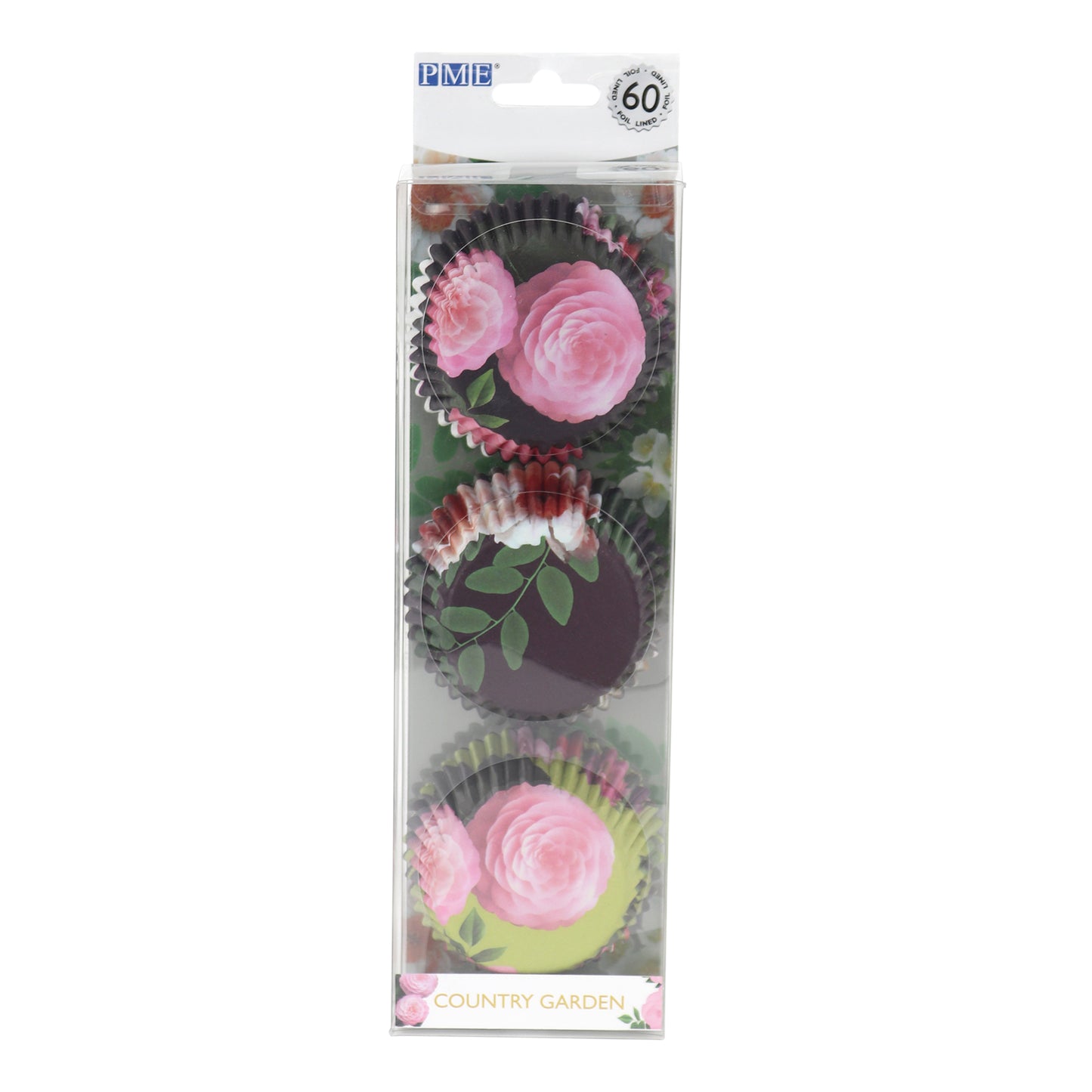 Cupcake Cases Foil- Country Garden 60pk