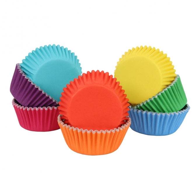 Cupcake Cases Foil- Rainbow set 8 100pk