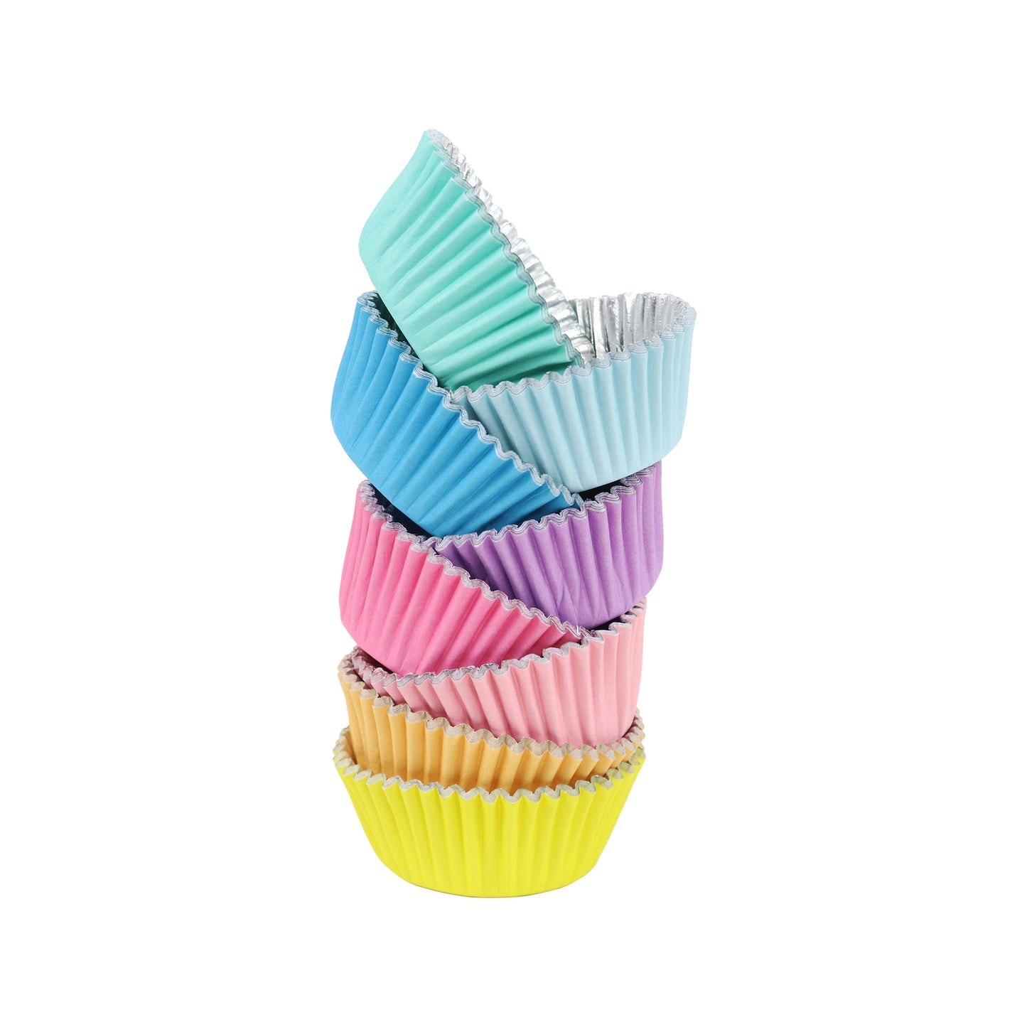 Cupcake Cases Foil - Pastel 100pk