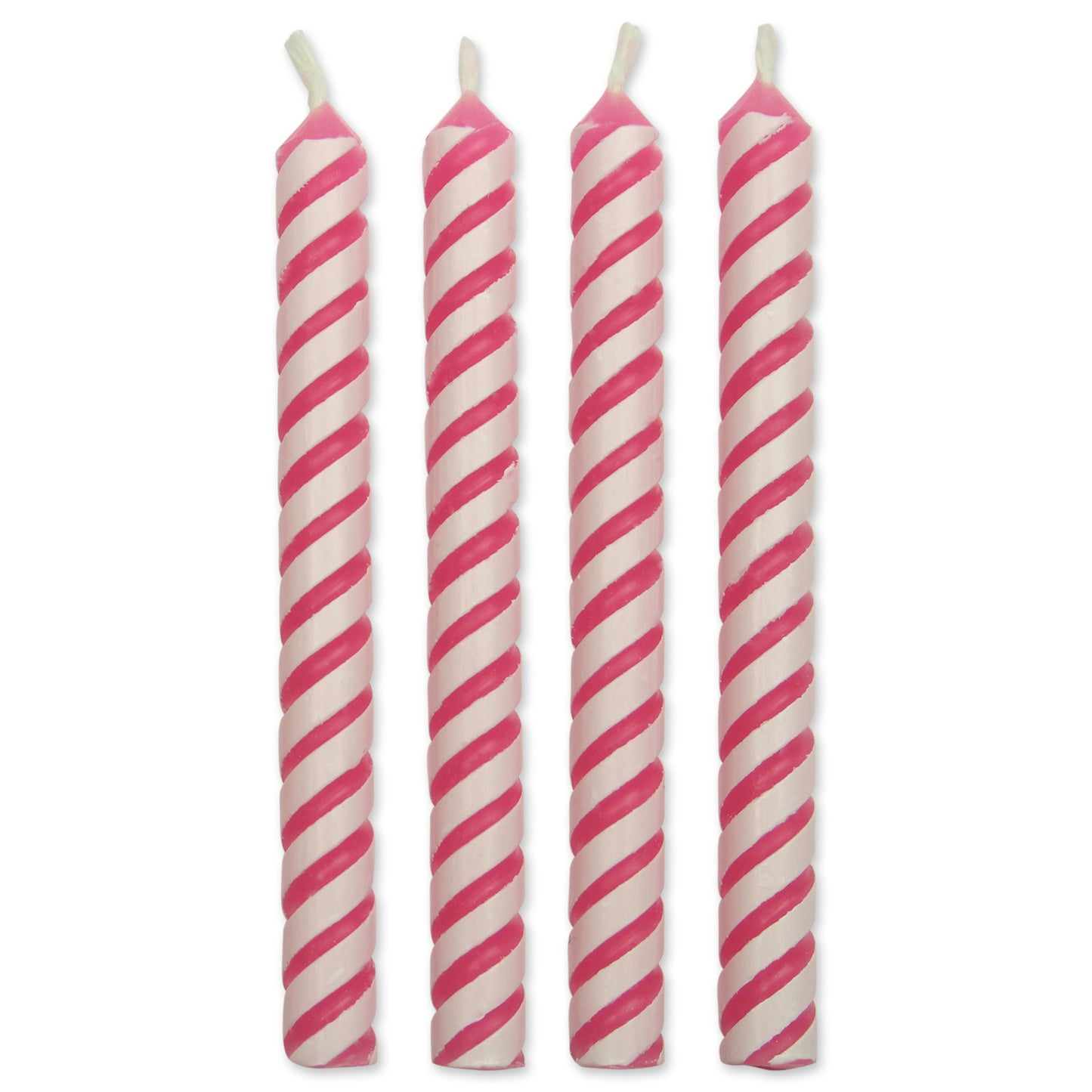 Candles- Pink Medium Striped 24pk