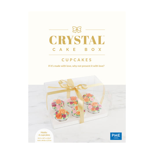 Crystal Cake Box - 6 Cupcakes