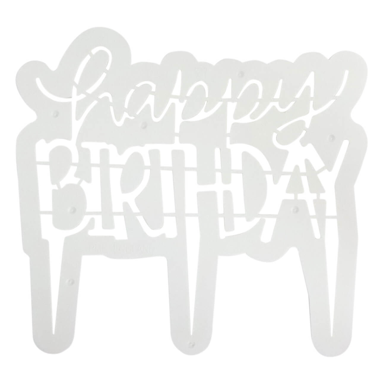 Cake Topper Cutter Happy Birthday Modern