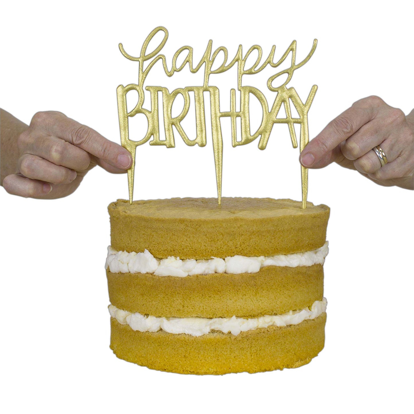 Cake Topper Cutter Happy Birthday Modern