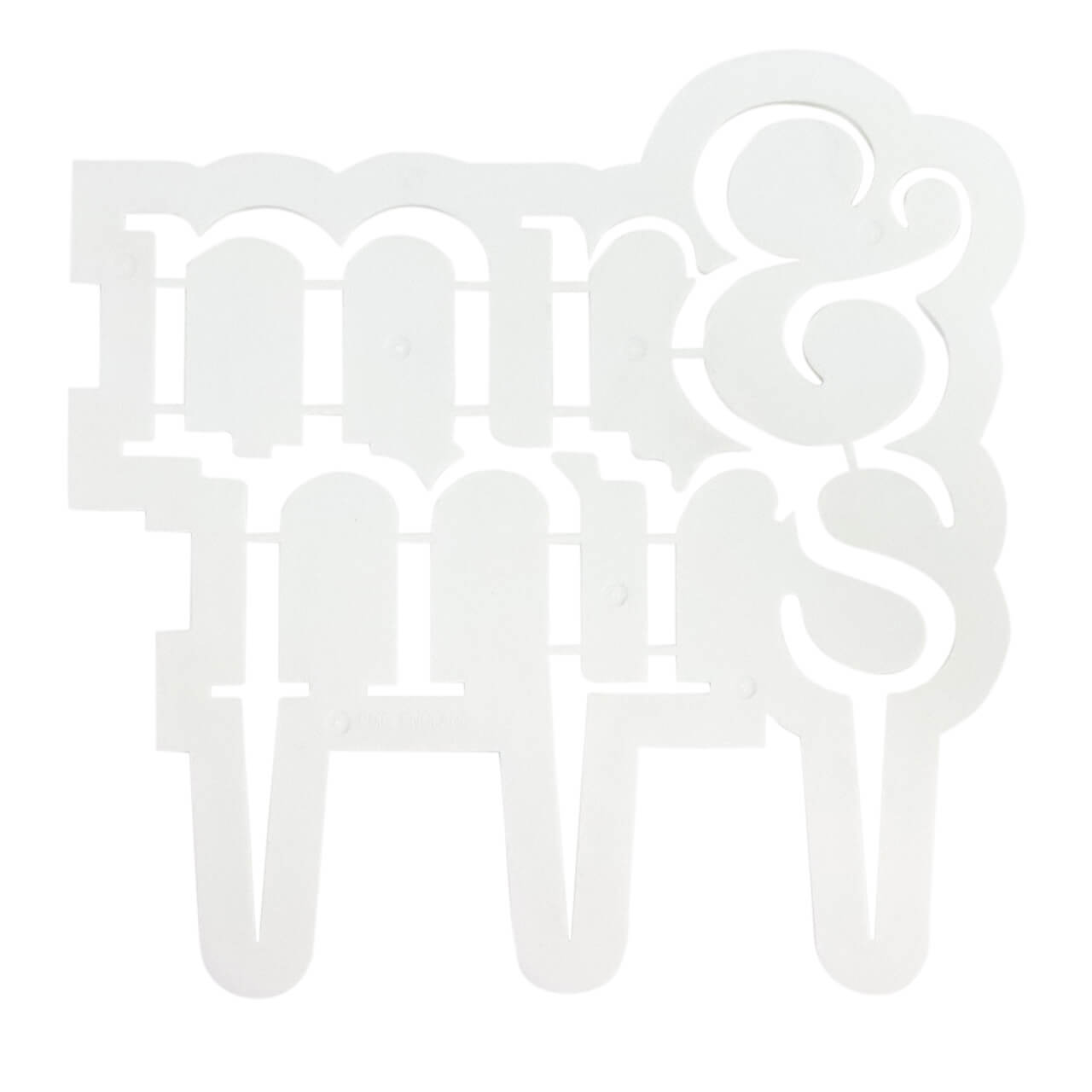 Cake Topper Cutter Mr & Mrs Modern