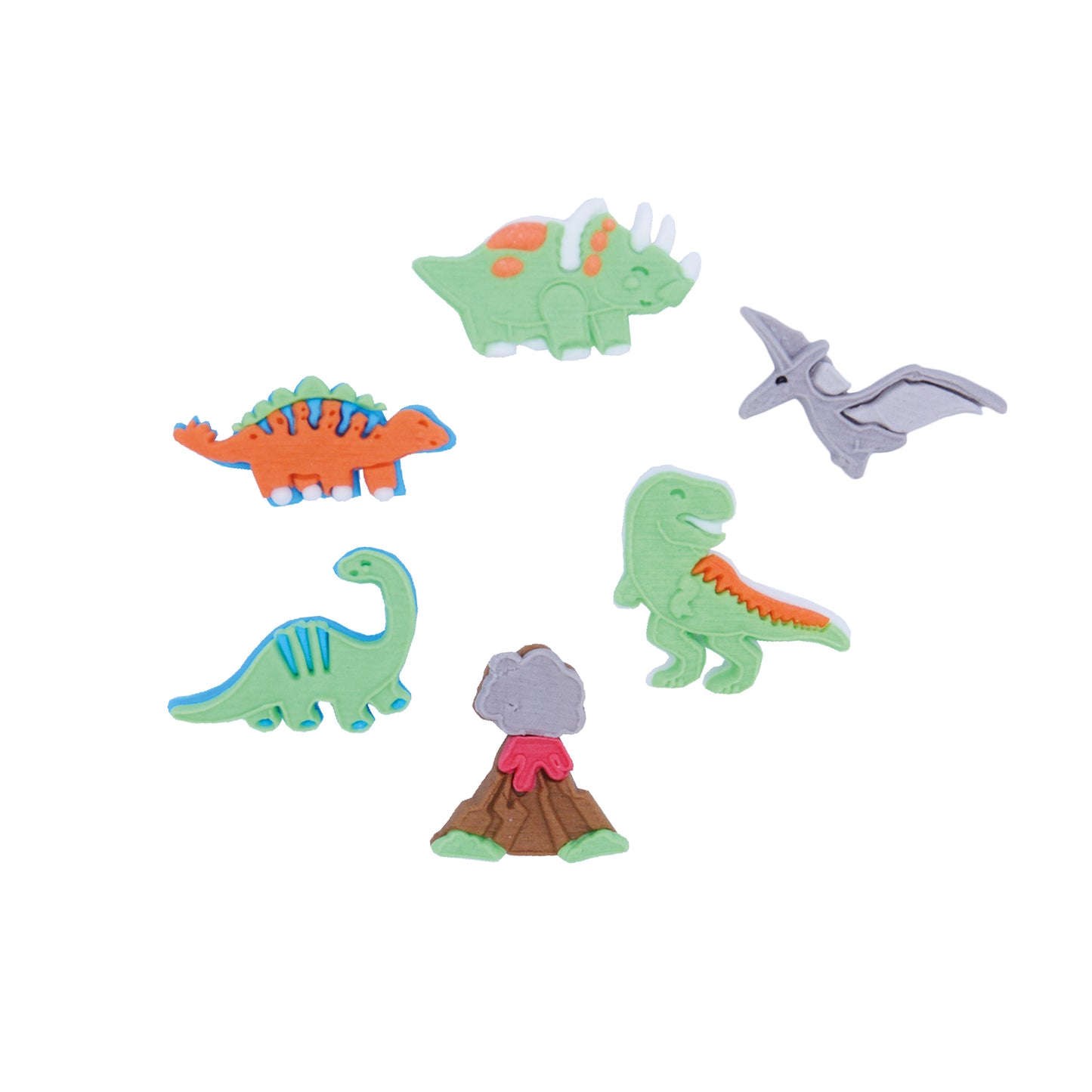 Edible Cupcake Toppers Dinosaur Pk/6