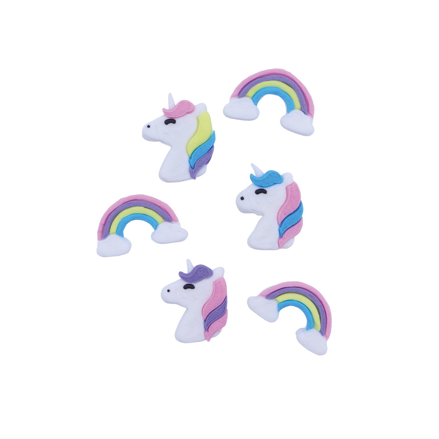 Edible Cupcake Toppers Unicorn Pk/6