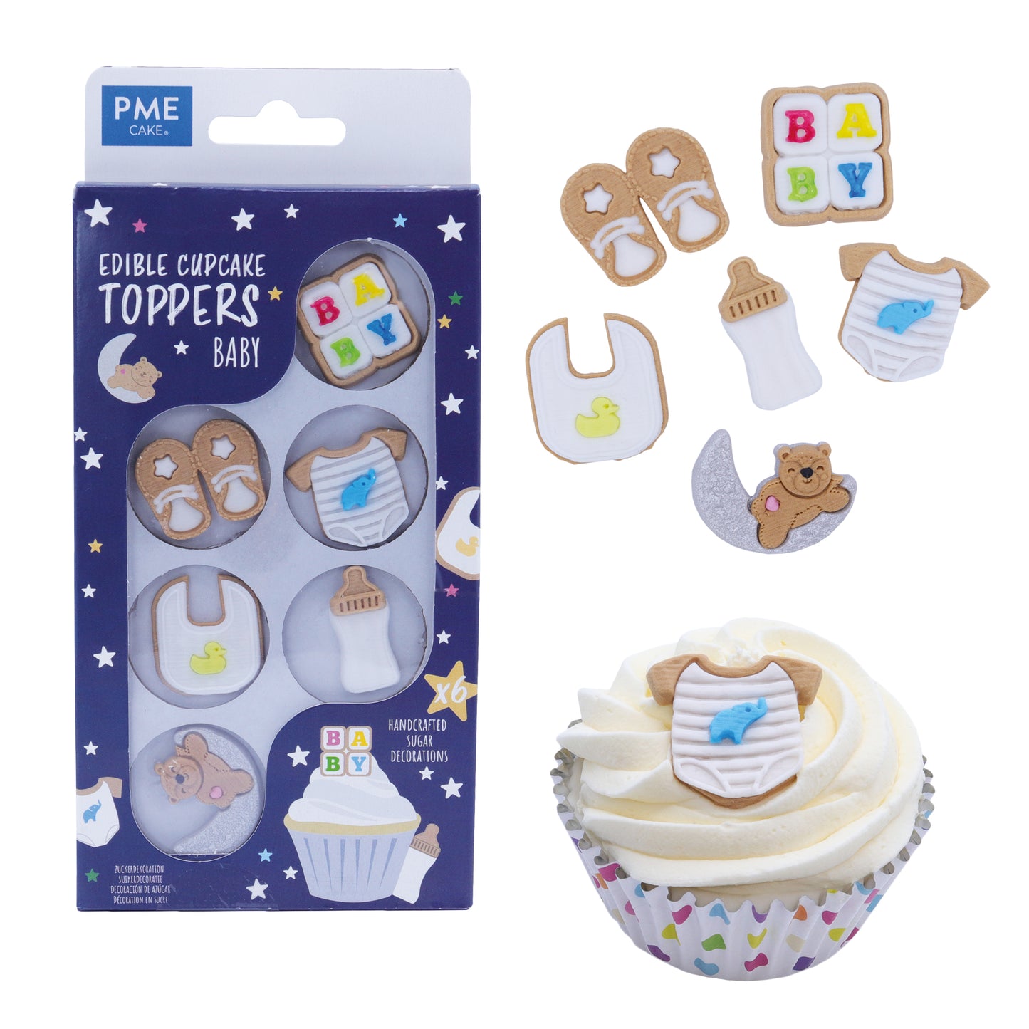 Edible Cupcake Toppers Baby Pk/6