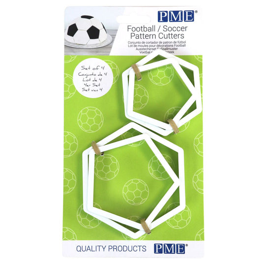 Football/Soccer Pattern Cutter 4pc