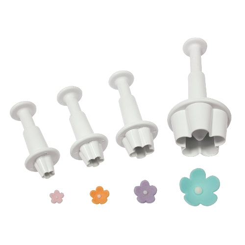 Plunger Cutter Flower Blossom Set 4