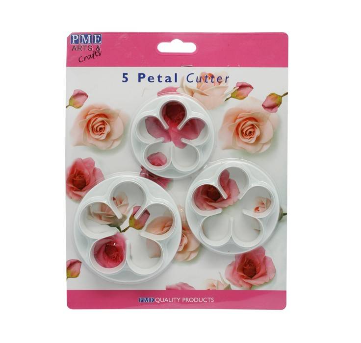 Five Petal Cutter Larger Set 3